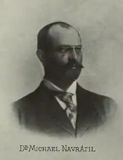 Michal Navrátil kolem roku 1899
