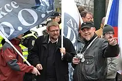 Michal Semín na akci hnutí D.O.S.T. v roce 2012