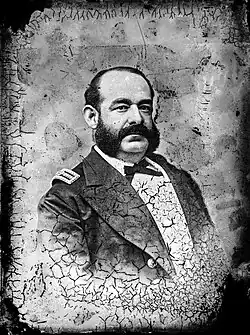 Miguel Grau, asi 1878. Je považován za „Caballero de los Mares“ („Rytíř moří“) díky své odvaze a lidskému přístupu i k nepříteli.