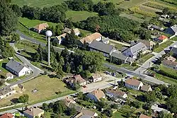 Letecký pohled na Mihályházu