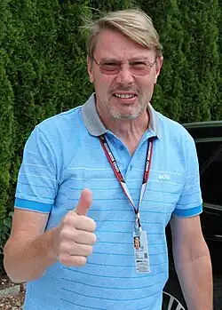 Mika Häkkinen v roce 2022 na GP Rakouska