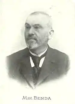 Mikuláš Benda před r. 1899