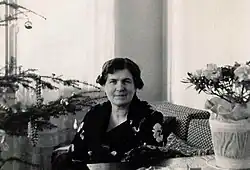 Maminka profesora Mikuleckého Anna Mikulecká (asi 50 let), asi 1950