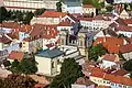 Pohled na centrum města s Ditrichštejnskou hrobkou