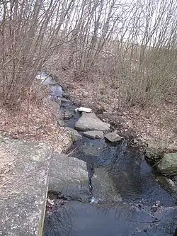 Potok pod rybníkem Vrah