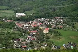 Milešov (pohled z Ostrého)