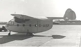 Miles M.57 Aerovan Mk.IV (G-AISF), Channel Islands Air Freight, 1955
