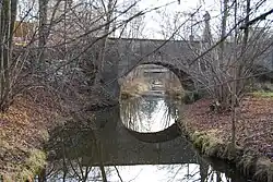 Kamenný most přes potok v Milevsku