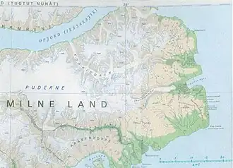 Mapa západní části Milnelandu