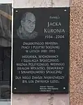 Pamětní deska Jacka Kuroně