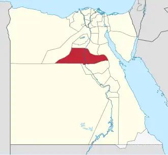 Poloha guvernorátu Minjá