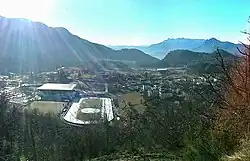 Dráha v Baselze di Piné