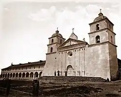 Old Mission Church, Santa Barbara, 1876