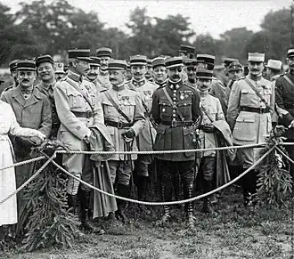 Členové Francouzské vojenské mise v Praze roku 1920