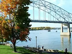 řeka u Hastingsu v Minnesotě