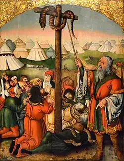 Mistr IW (dílna), Povýšení bronzového hada (1550)