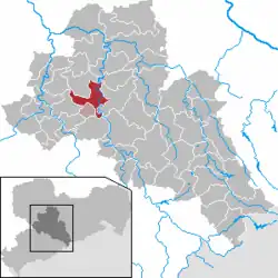 Mittweida na mapě