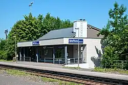 Budova zastávky v roce 2025