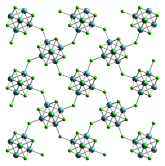 Polymerní struktura Mo6Cl12