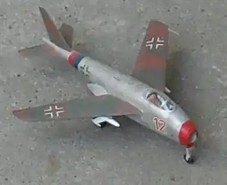 Model Messerschmittu P. 1101