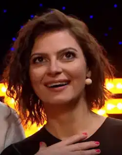 Lujza Garajová-Schrameková jako moderátorka Česko Slovensko má talent (2019)