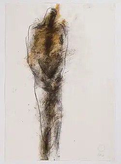 Skica k soše Člověk jen tak I (kolem r. 1995)