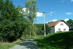 jihozápadní okraj vsi