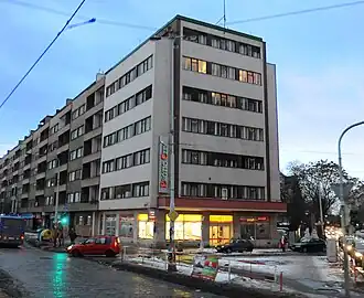 Letenský Molochov, budovy v ul. Milady Horákové