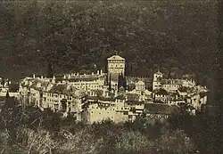 Monastýr Hilandar na hoře Athos, 1917