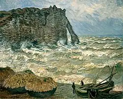 Příboj v Étretat (1883)