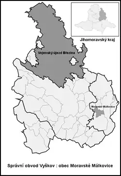 Moravské Málkovice na mapě