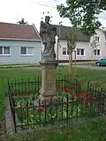 Památkově chráněná socha svatého Jana Nepomuckého z roku 1746