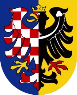 Moravskoslezská orlice - znak používaný HSD-SMS