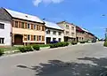 Nádražní ulice (nádraží však už v Morkovicích dlouho není)