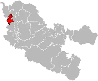 Kanton na mapě departementu Moselle