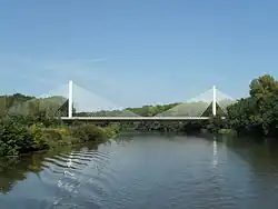 Dálniční most u Poděbrad: celkový pohled