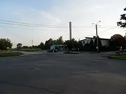 Moszna, křižovatka