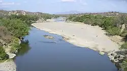 Řeka Motagua v období sucha