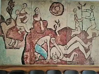 Nástěnná malba v síni