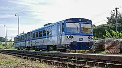 Motorový vůz 811 (2020) v dopravně Vítkov