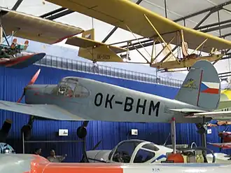 M-1C Sokol (OK-BHM), letecké muzeum Kbely, Praha