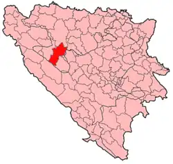 Mrkonjić Grad na mapě