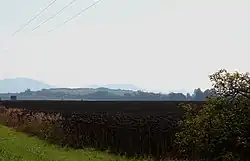 Silueta pevnostního návrší ze severu