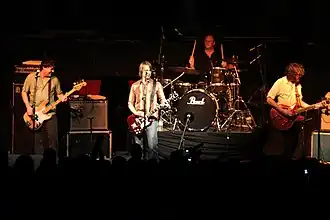 Mudhoney roku 2007. Zleva: Guy Maddison, Mark Arm, Dan Peters a Steve Turner