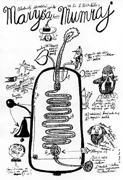 Plakát k první inscenaci Mumraje po 60 letech (Divadlo Maryša 1976).