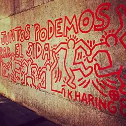 Mural sobre la sida