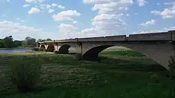 Ruiny mostu Fürstenberger Oderbrücke