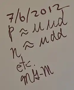 Murray Gell-Mann – podpis