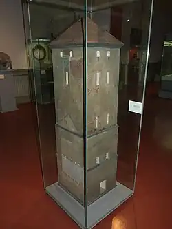 model věže ze sbírek Muzea východních Čech