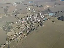 Letecký pohled od jihu